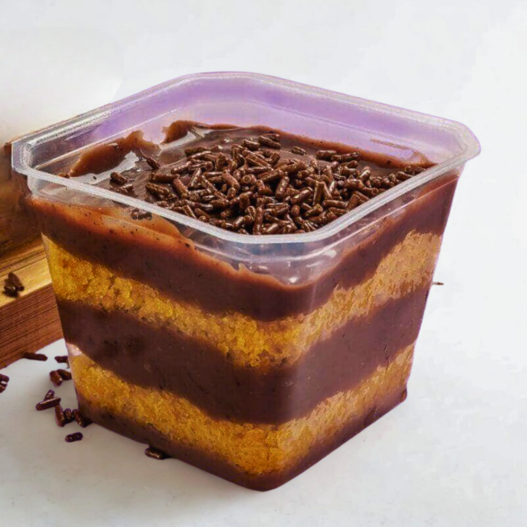 Bolo de Pote Cenoura com Brigadeiro 200g | Caseiro e Cremoso