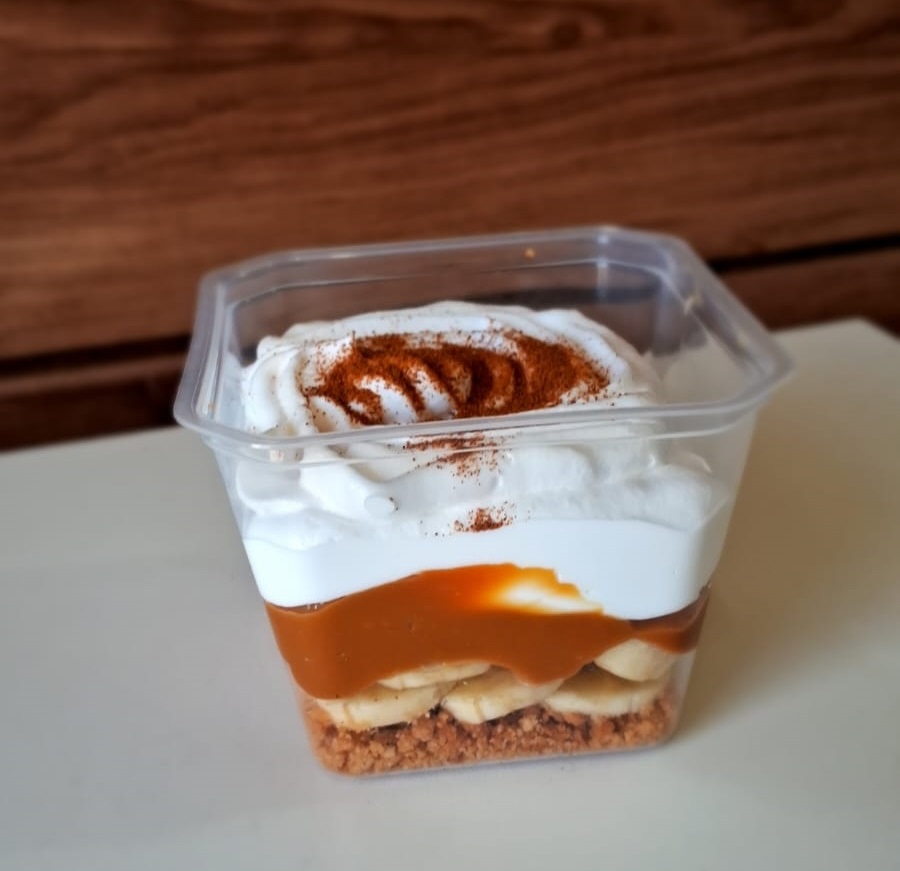 Banoffee Artesanal no Pote 180ml | Doce de Leite e Chantilly - Imagem 3